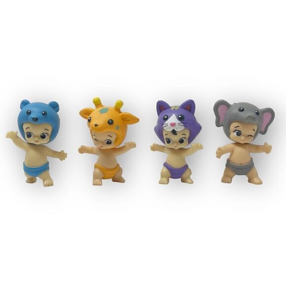 Twozies Season 1 Lot of 4 Baby Animals PVC Action Figure Collectible Moose Toys - Picture 1 of 5